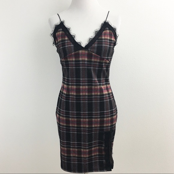 Plaid Bodycon Dress - Picture 5 of 8